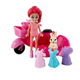 Conjunto Mini Bonecas Helena com Moto Havan Toys - Sortido