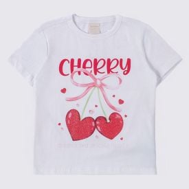 Conjunto Infantil Menina 4 A 10 Anos Marmelada Branco