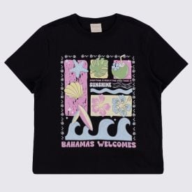 Conjunto Juvenil Menina 12 a 16 Anos Marmelada Preto/Rosa