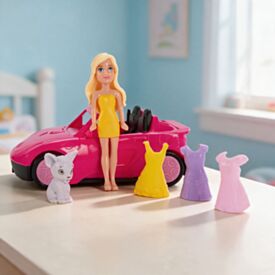 Conjunto Mini Boneca e Carro Helena Havan Toys - Sortido