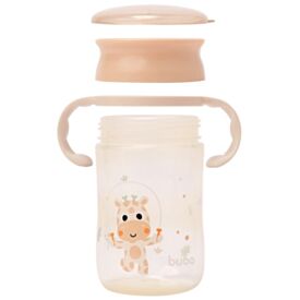 Copo Infantil com Alça 360° Bubazoo Buba - Girafa