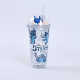 Copo Led com Canudo Stitch Disney 450Ml - Sortido