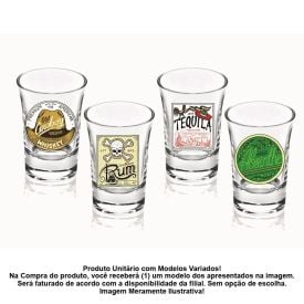 Copo Shot Campana Decormartin 7Ml Vidro - Sortidos