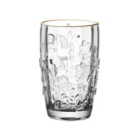 Copo Sofia com Filete Dourado 430 ml Havan Casa - Transparente