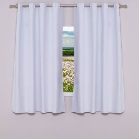 Cortina Para Quarto E Sala 2,60X1,70 M Blackout Berlim Havan Casa - Branco