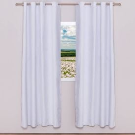 Cortina Para Quarto E Sala 2,60X2,30 M Blackout Berlim Havan Casa - Branco