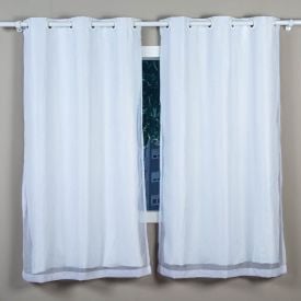 Cortina Para Quarto E Sala 2,00X1,60 M Blackout Pratika Lisboa Havan Casa - Branco