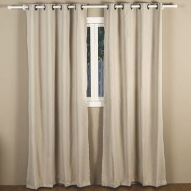 Cortina para Quarto e Sala 2,60X2,30 m Corta Luz Belize Havan Casa - Marfim 