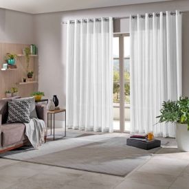 Cortina para Quarto e Sala 4,20X2,50 m Duplex Partenon Havan Casa - Branco