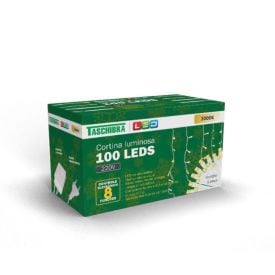 Cortina de Led 3000K 100 Leds 3M X 0,7M Taschibra - 220 V