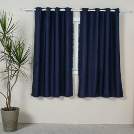 Cortina Para Sala E Quarto 2,60X1,70 M Pantex Rústica Havan Casa - Azul Denin