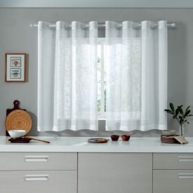 Cortina Para Cozinha 2,60X1,20 M Capri Havan Casa - Branco