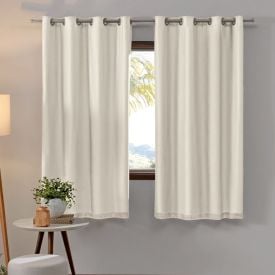 Cortina para Quarto e Sala 2,60X1,70 m Voil Bellini Havan Casa - Areia