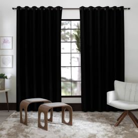 Cortina para Quarto e Sala 3,60X2,50 m Corta Luz Belize Havan Casa - Preto