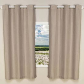 Cortina para Quarto e Sala 2,40X1,70M Rústica Veneza Havan Casa - Cru