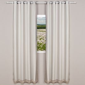 Cortina Para Quarto E Sala 2,60X2,30 M Pratika Lisboa Slim Havan Casa - Areia