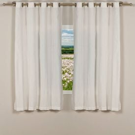 Cortina para Quarto e Sala 2,60X1,70 m Rústica Madri Havan Casa - Cru