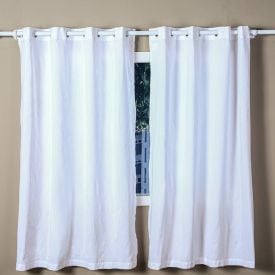 Cortina para Quarto e Sala 2,60X1,70 m Rústica Madri Havan Casa - Branco
