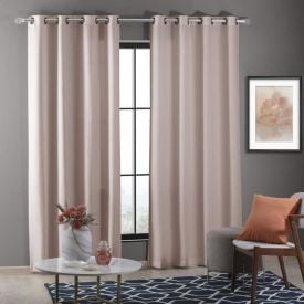 Cortina Para Quarto E Sala 2,60X2,30 M Veneza Rústica Havan Casa - Rose