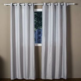 Cortina Para Quarto E Sala 2,60X2,30 M Veneza Rústica Havan Casa - Cinza Mescla