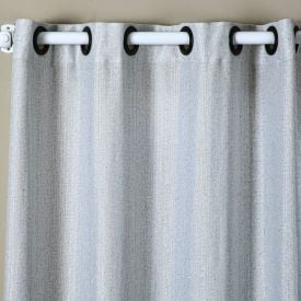 Cortina Para Quarto E Sala 2,60X2,30 M Veneza Rústica Havan Casa - Cinza Mescla