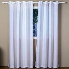 Cortina Para Quarto E Sala 2,60X2,30 M Veneza Rústica Havan Casa - Branco