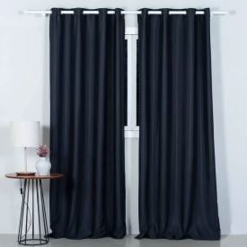 Cortina para Quarto e Sala 2,60X2,30 m Rústica Pantex Havan Casa - Preto