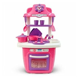 Cozinha Infantil Portátil Vira Maleta Maral - Rosa