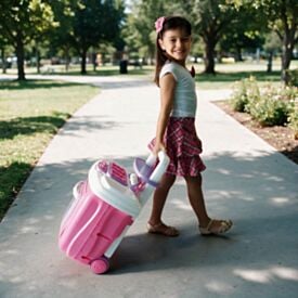 Cozinha Infantil Portátil Vira Maleta Maral - Rosa