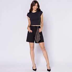 Cropped Feminino Com Manga Japonesa Boby Blues