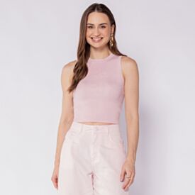 Cropped Regata Feminino Tricot Patricia Foster