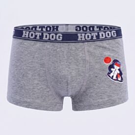 Cueca Boxer Infantil 2 a 10 Anos Em Algodão Hot Dog Mescla