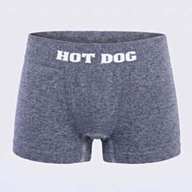 Cueca Boxer Infantil 4 a 8 Anos Sem Costura Hot Dog Mescla