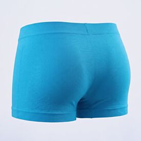 Cueca Boxer Infantil 4 a 8 Anos Sem Costura Hot Dog Azul Claro