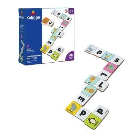 Jogo Dominó Animais com Letras Xalingo