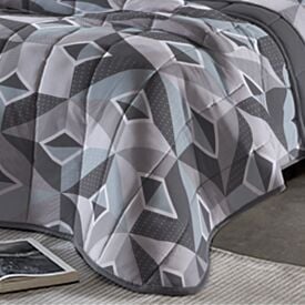 Edredom Casal Comfort Plush Dupla Face Havan Casa - Bruce Cinza