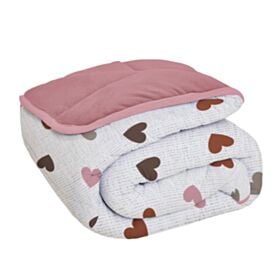 Edredom Casal Comfort Plush Dupla Face Havan Casa - ELOA/TAUPE