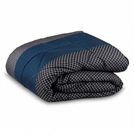 Edredom King Dupla Face Plush Versátile Havan Casa - Noah Geo Azul