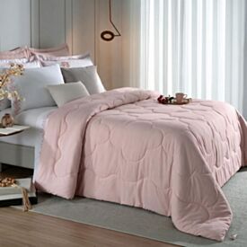 Edredom Queen 100% Poliéster Elegance Havan Casa - Rosa tule