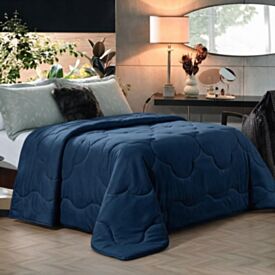 Edredom Queen 100% Poliéster Elegance Havan Casa - Azul
