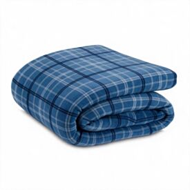 Edredom Queen 100% Poliéster Provence Plush Havan Casa - Enzo Geo Azul