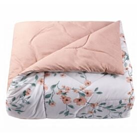 Edredom Queen/King 100% Algodão Buona Fortuna - Aurora Poa Rosa
