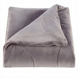 Edredom Queen Plush Inove Provence Havan Casa - Cinza Lunar
