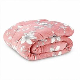 Edredom Queen Plush Inove Provence Havan Casa - Livia Floral Rosa