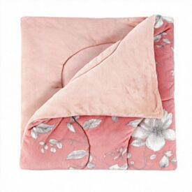 Edredom Queen Plush Inove Provence Havan Casa - Livia Floral Rosa