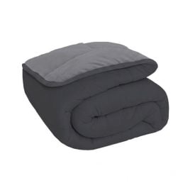 Edredom Queen Plush e Malha Liso Dupla Face Havan Casa - Preto