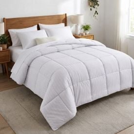 Edredom Queen Toque de Pluma Firenze Havan Casa - Branco