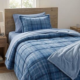 Edredom Solteiro Estampado Provence Havan Casa - Enzo Azul