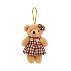 Enfeite Natalino de Pelúcia Urso 13Cm Tuut - Sortido
