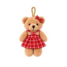 Enfeite Natalino Pelúcia Urso Bege 13Cm Tuut - Sortido